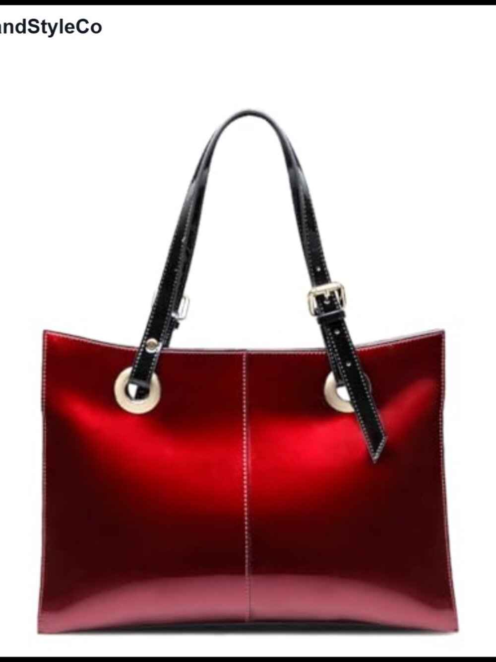 Genuine Leather Tote Bag for Women, Shoulder Satchel with Zipper, Work Commuter